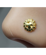 Indisch Damen Stil Nase Ohrstecker Vergoldet Nase Ohr Ring Push Ansteckn... - €8,03 EUR