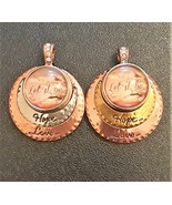 NEW HOPE-LOVE 2 COLOR SILVER or GOLD snap necklace/3 snaps works w/Ginge... - $8.80