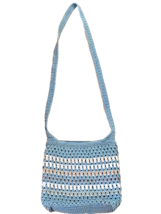 The Sak Riviera Bayside Striped Hand Crocheted Crossbody Handbag Summer Purse - £52.84 GBP
