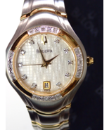 BULOVA C899150 Quartz SS Two-Tone Diamonds Date Women&#39;s Wristwatch - $344.37 CAD