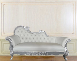French-Inspired Silver Chaise Lounge - $37,553.09 MXN