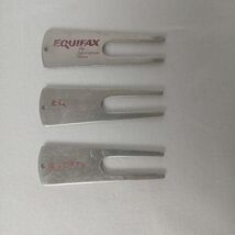 Metal Golf Divot Tool Equifax Action Line USA Lot of 3 - $9.54