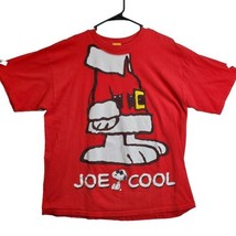 Snoopy “Joe Cool” Santa Claus All Cotton Tee Shirt - Size Xl - £8.52 GBP