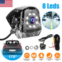 170 Cmos Car Rear View Backup Camera Reverse 8 Led Night Vision Waterpro... - $30.99