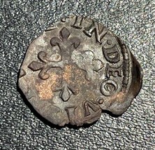 1581-1598 Italy Cocconato Radicati Family Billon Liard Crowned H Medieva... - £78.22 GBP