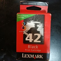 Lexmark 42 Black Ink Print Cartridge New Sealed - $9.16