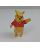 Vintage Disney Winnie The Pooh Waving 2&quot; Collectible Figure Rare - $10.85 CAD