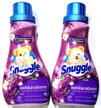 2 Snuggle Exhilarations Lavender &amp; Vanilla Orchid Fabric Conditioner 37 ... - £26.74 GBP