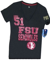Florida State Seminoles 1851 Women&#39;s Black V-Neck Shirt Size S - NWT $29.99 - £15.02 GBP