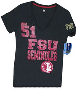 Florida State Seminoles 1851 Women&#39;s Black V-Neck Shirt Size S - NWT $29.99 - £14.78 GBP