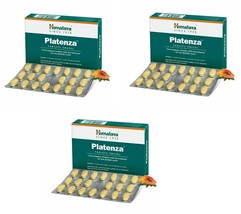 3 X 60 Tabs, Himalaya PLATENZA Boosts platelet count Free Ship - £27.09 GBP