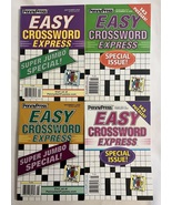  Lot (4) Easy Crossword Express Jumbo Special Puzzle Books 2020 2021 Lot#2 - £17.94 GBP