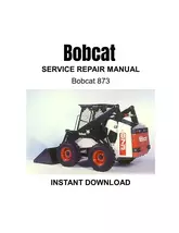Bobcat 873 Skid Steer Loader Service Repair Manual - $22.53 CAD