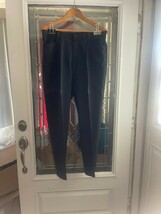 Lee Women&#39;s Relaxed Fit Pants Size 14M Black Straight Leg 34x29 - $11.83
