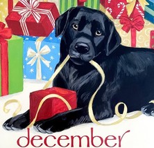 Labrador Christmas December Dog Days Poster Calendar 14 x 11&quot; Art Leigh ... - $42.18 CAD