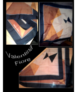 Vintage Valentina Fiore Italy Abstract Scarf - £26.96 GBP