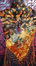 Saffron Orange Peacock Beaded Bohemian Tribal Hip Scarf Belt - $69.99