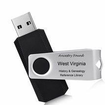 West Virginia - History &amp; Genealogy - 50 Old Books On Flash Drive - Family Wv - £8.53 GBP