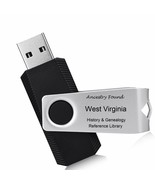 WEST VIRGINIA - History &amp; Genealogy - 50 old books on FLASH DRIVE - Fami... - £8.54 GBP