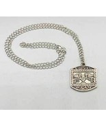 Silver Chain Pendant Accidents Protection Amulet Necklace Adjustable 18-... - $970.09 MXN
