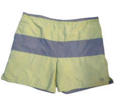 Tommy Bahama Relax Swim Trunks shorts XL Green Gray Stripe Colorblock Lined suit - £15.81 GBP