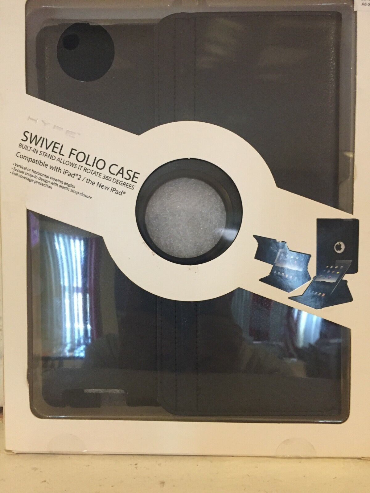 360 Degree Rotating Leather Swivel Stand Case Cover For Apple iPad 2 / 3... - $2.97