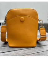 Dorado Style Pebble Crossbody Bag Yellow - $16.99