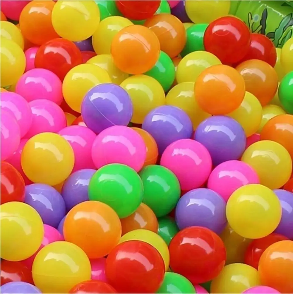 50 pcs/lot Eco-Friendly Colorful Ball Soft Plastic Ocean Ball Funny Baby Kid - £12.08 GBP
