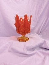 Vintage swung glass handkerchief vase - €38,35 EUR