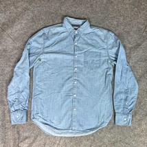 Bonobos Mens Shirt Medium Blue Button Up Long Sleeve Casual Front Pocket Top ^ - $19.98