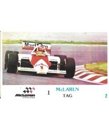⭕VTG Formula 1 MCLAREN TAG pocket calendar 1986 F1 pilot CAR - $4.95