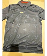Walter Hagen EAGLE Polo Shirt Men SZ L DARK Blue 11 Majors Golf Performa... - $31.56 CAD