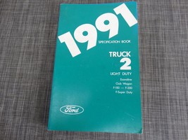 1991 Ford Truck 2 Light Duty Specification Book Rear Wheel Drive - £8.09 GBP