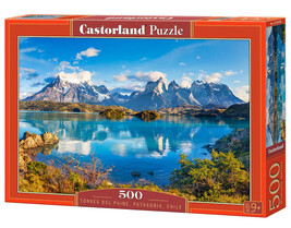 500 Piece Jigsaw Puzzle, Torres Del Paine, Patagonia, Mountain Landscape, - $18.26