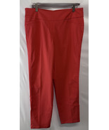 Westbound Orange Stretch Cotton Pull On Pants Elastic Waist Size 12 - €14,58 EUR