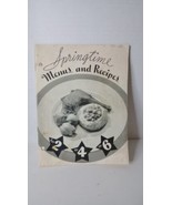 Vintage 1935 Springtime Menus and Recipes for 2 or 4 or 6 cook Booklet - $5.04