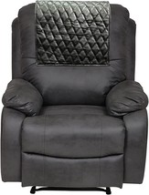 Recliner Headrest Cover Chair Protector Sofa Furniture Leather Slipcover Black 2 - £6.91 GBP+