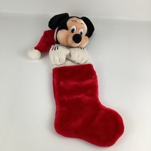 Disney Mickey Mouse 3D Plush 20&quot; Christmas Stocking Vintage Holiday Deco... - £30.59 GBP