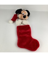 Disney Mickey Mouse 3D Plush 20&quot; Christmas Stocking Vintage Holiday Deco... - $54.06 CAD