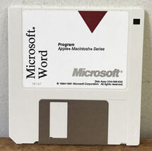 Vtg 1991 Microsoft Word Program Apple Macintosh Series Mac Software Flop... - $39.99