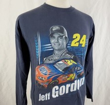 NASCAR Jeff Gordon #24 Chevy T-Shirt Medium Crew Long Sleeve Hendrick Ra... - £11.95 GBP