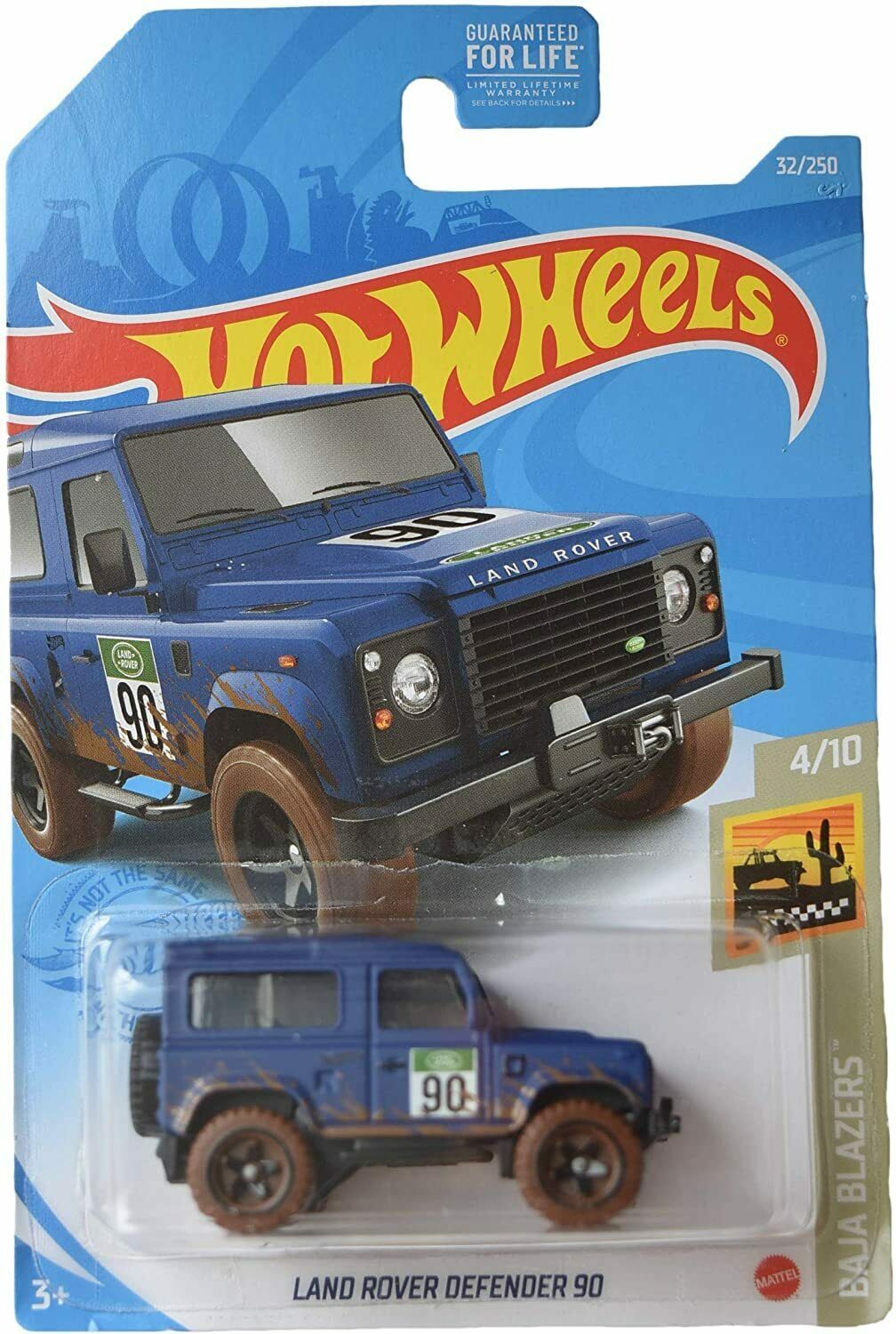 Hot Wheels - Land Rover Defender 90 - Scale 1:64 - Blue - $9.95
