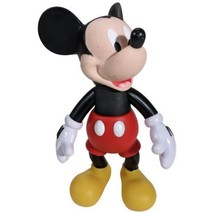 Poseable Mickey Mouse Hard Plastic Moveable Figure Disney 7 Inch - £18.87 GBP