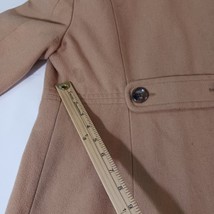 Old Navy Women’s Camel Button Front Raffle Collar Coat Jacket Pockets Size M image 4