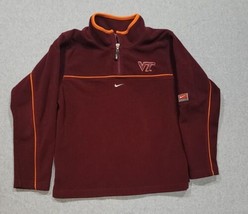 Virginia Tech Hokies Nike 1/4 Zip Youth Pullover Fleece Jacket Size M (12-14) - £14.60 GBP