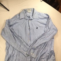 Walt Disney World Disneyland Resort Men&#39;s L Button Down Shirt Blue *Read* - £9.44 GBP