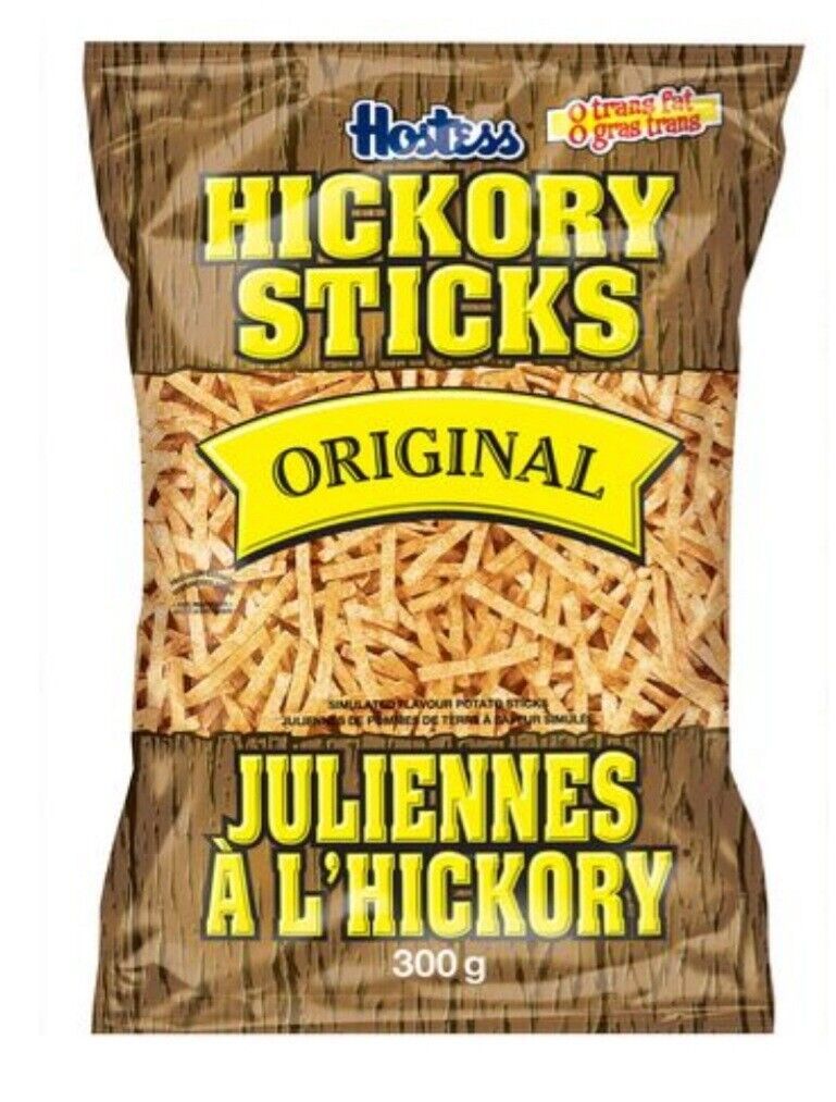 Primary image for 12 x Bags of Hostess HICKORY STICKS 275g / 9.7 oz potato sticks Canada