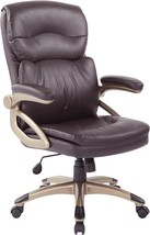 High-Back, Espresso With Cocoa Accents, Bonded Leather Executive Chair F... - £179.43 GBP