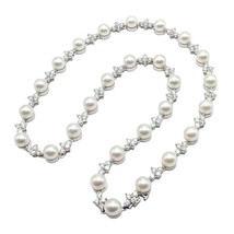 Authenticity Guarantee 
Authentic! Tiffany &amp; Co Platinum Diamond 6.5mm Pearl ... - £19,580.57 GBP