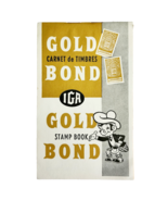 1960-70s Gold Bond Stamp Book Unused Vintage Canada IGA Toronto Booklet F12 - $367.78 MXN